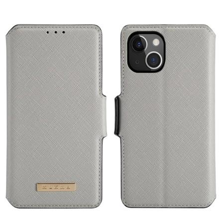Muxma Saffiano Plånboksfodral Till Iphone 13 Mini - Grå Grå