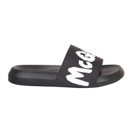 Alexander McQueen, Slide sandals Zwart, Heren, Maat:41 EU,rubber