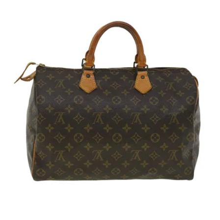 Louis Vuitton Vintage, Pre-owned Speedy 35 Monogram Handbag Bruin, Dames, Maat:ONE Size