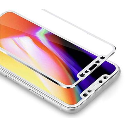 MyGuard Skærmbeskytter 2-PACK (aluminiumsramme) iPhone X Silver