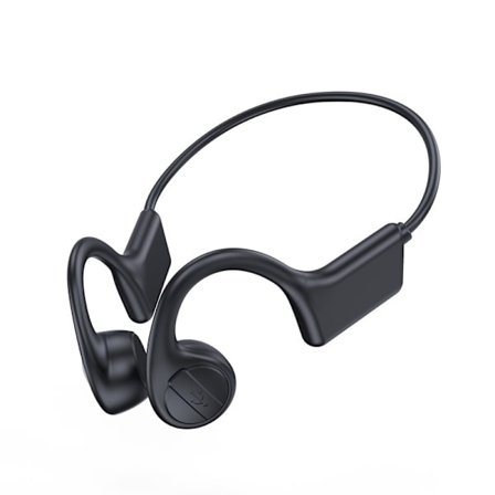Bone Conduction Hörlurar - Bluetooth Open Ear-hörlurar med HD Mic, 12 timmars speltid Deep Bass Sport Trådlösa hörlurar, Svettsäkra Bone Headphones