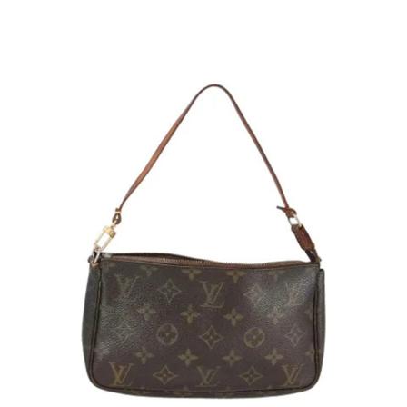 Louis Vuitton Vintage, Pre-owned Pochette Accessoires Monogram Bag Bruin, Dames, Maat:ONE Size,Canvas