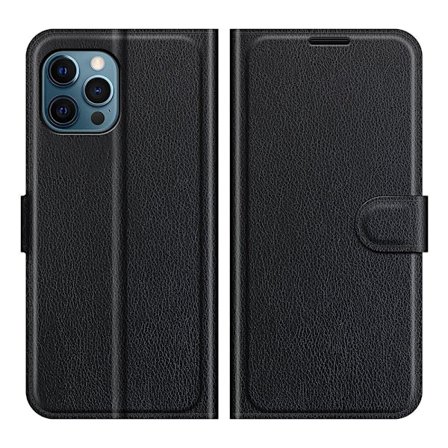 iPhone 12 Pro Max - Elegant Genomtänkt Plånboksfodral