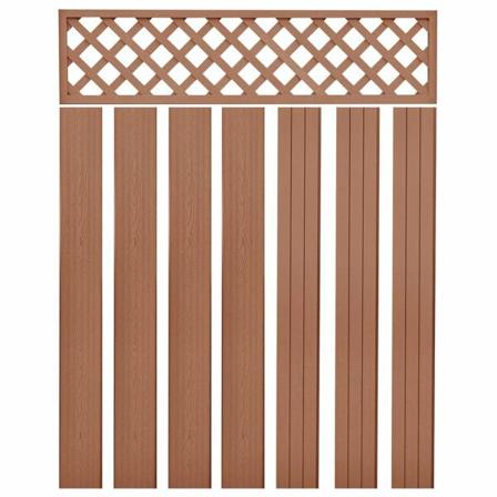 Vidaxl Staketbrädor Reserv Wpc 7 St 170 Cm Brun Brun