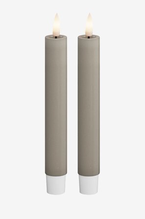 DeluxeHomeart - LED-kronelys 2,2x15 cm 2 stk - Beige - Lys - Fra Homeroom