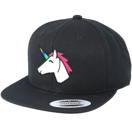 Unicorns - Noir snapback Casquette - Unicorn Black Snapback @ Hatstore