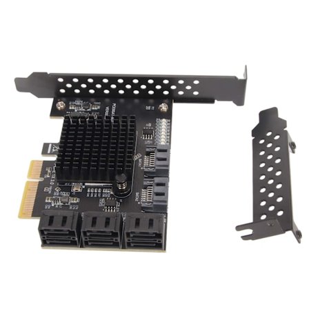 SATA-kort 8 porter Støtte Hot Swappable Boot System Disk PCIE til SATA 3.0 Utvidelseskort med kort skillevegg for Windows for Linux