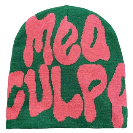 Tykk Varm Ørevarmende Hue Mænd Vinter Populær Bogstavtrykt Ride Strikket Hue