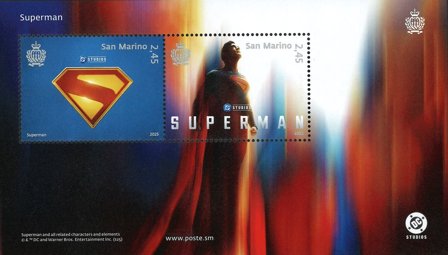 San Marino - Superman - Postfrisk miniark