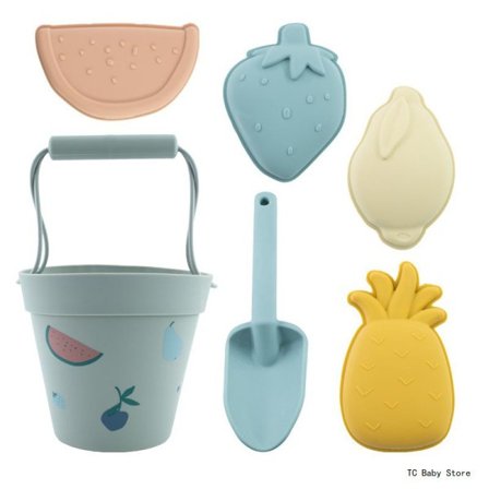 Baby Strand Leker Sommer 2022 Barn Badesett Mykt Silikon Kirsebær Sandkasse Set Leke