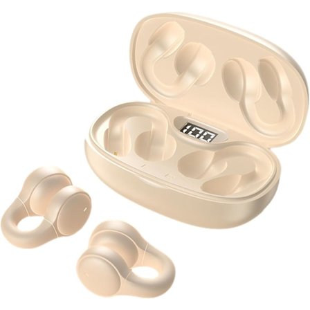 Trådlösa hörlurar Touch Control Clip-on Hörlurar Kompatibla med iPhone Hörlurar