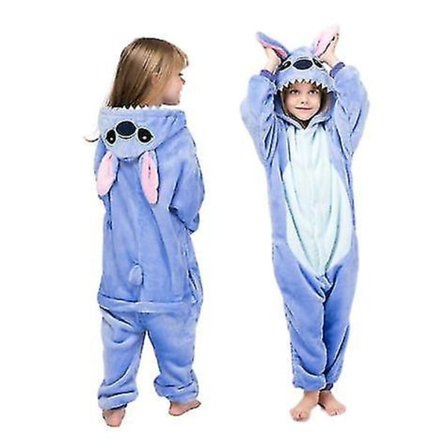 Lasten talvi Stitch -pyjama yöasu Yksisarvinen Onesies Pojat Tytöt Peittomakuupussi Vauvan asu -a