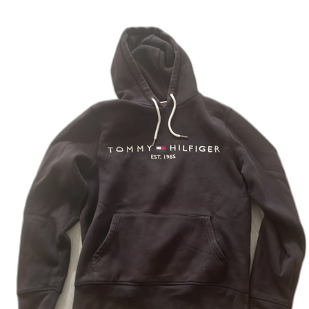Svart hoodie från Tommy Hilfiger