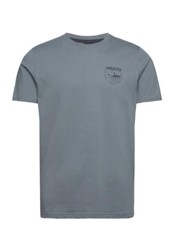 M Marina Musto Ss Tee T-shirts Short-sleeved Grå Musto*Betinget Tilbud
