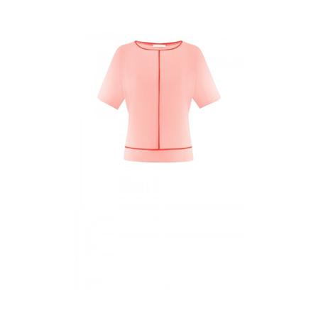 Airfield - BLS 115 Blouse zalmroze-oranje , Roze , Dames , Maat: M