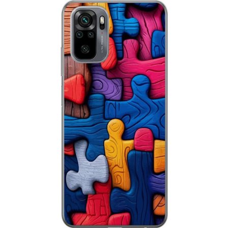 Yhteensopiva Puhelinkuori Xiaomi Xiaomi Redmi Note 10 Leikkisä kuvitus Stitchin kanssa vaaleanpunaisissa omenoissa pehmeässä pastellidesignissa, jo