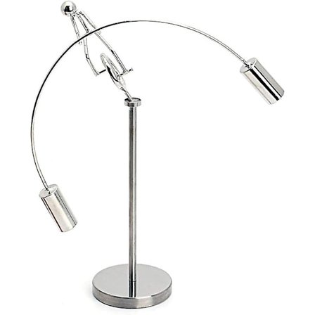 Enhjuling Vægtløfter Rustfrit Stål Fysik Balancerende Tumbler Legetøj Kinetisk Kunst Balance Legetøj Dekompressiv Videnskab Psykologi Hjem Offic Decor