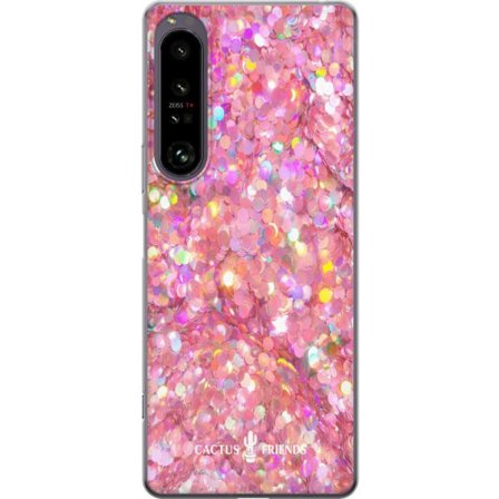 Yhteensopiva Puhelinkuori Sony Sony Xperia 1 IV Cactus and Friends – PinkGlitter