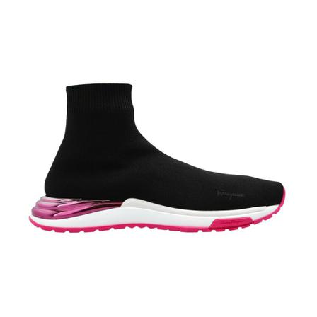 Salvatore Ferragamo Ninette sneakers with sock , Zwart , Dames , Maat: 40 EU