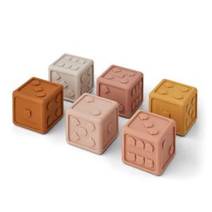 Liewood 6-Pack Rose Gloria Dice 0 - 3 years - First toys and baby toys - 0 - 3 years - Pink