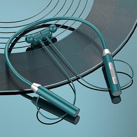 Trådløse Bluetooth 5.2-nakkebåndsøretelefoner med lang standbytid, magnetisk sportshodesett, ørepropper i øret, stereolyd, nakkehengende hodetelefoner
