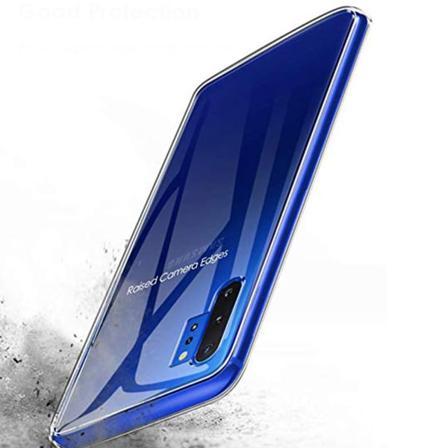 Huomaavainen suojakuori - Samsung Galaxy Note 10 Plus Transparent/Genomskinlig