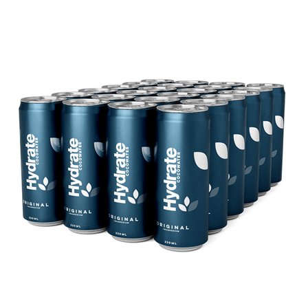 Øvrige Plant Factory 24 x Hydrat kulsyreholdig kokosvand kasse 330 ml, Original - Bodyman.dk