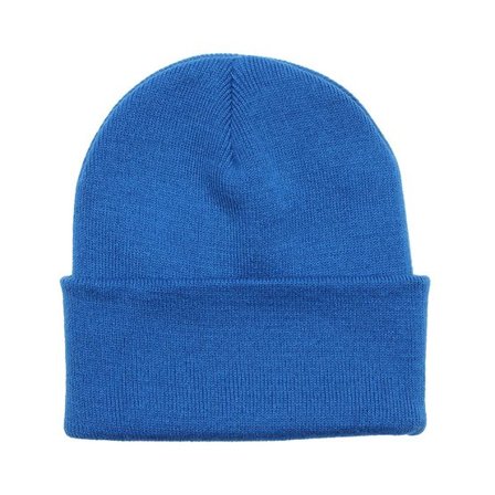 Beechfield - Blå cuff Beanie - Sapphire Blue Cuff Blank Beanie @ Hatstore