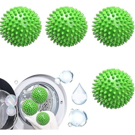 4 torkbollar, torkbollparfym, torkboll kompatibel med tvättmaskin