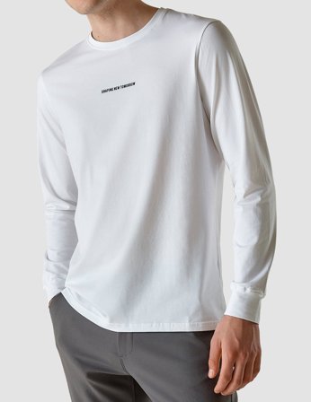Shaping New Tomorrow - Long-Sleeved T-shirt - White - Herre - Størrelse S