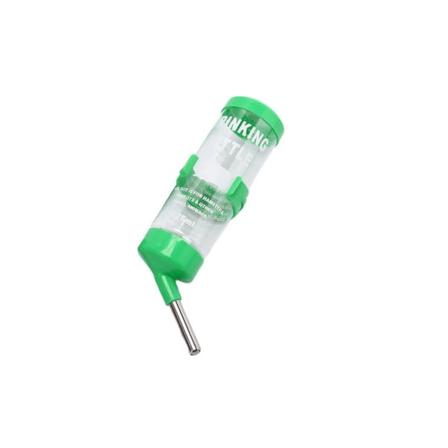 Hamster Drinker Feeder Vesipullon annostelija VIHREÄ LATAA PÄÄ green Flat head-Flat head