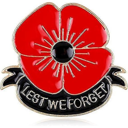 Punainen unikonsi-neula Muistamme Enamel Unikonsi Rintaneulat Naisille Kukkien Rintakoruja