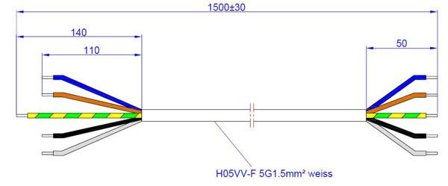 BACHMANN Cordset for stove