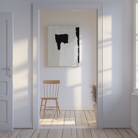 Abstract Oil Painting Canvastavla 50x70 cm