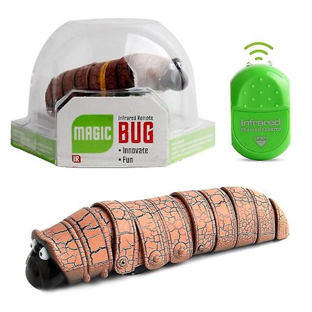 1 stk Infrarød Fjernbetjening Insekt Caterpillar Orm Simulering Rc Dyr (FMY)