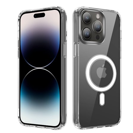 iPhone 13 Pro Max Cover MagSafe Transparent - Perfekt beskyttelse til forside & bagside