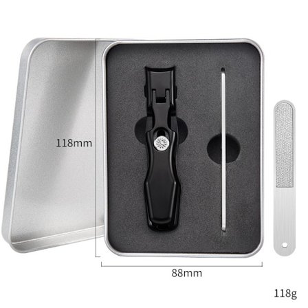 Tyske Negleklippere til Mænd, 2024 Nye Ultraskarpe Negleklippere i Rustfrit Stål til Tykke Negle Det Luksuriøse Ultraskarpe Negleklippersæt med 