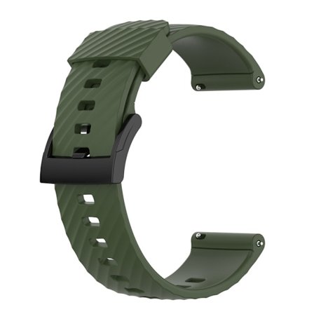 Silikonarmband för Suunto (24 mm) mörkgrön