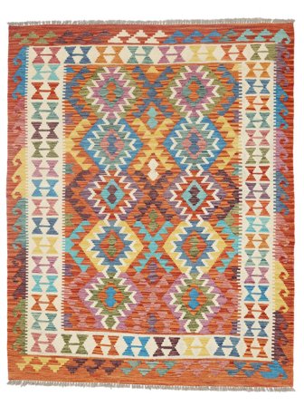 Orientalischer Kelim Afghan Old Stil Teppich 149X190 Wolle, Afghanistan