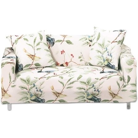 Stretchiga sofföverdrag Elastiskt sofföverdrag Jacquard 2-sits sofföverdrag Blommönster