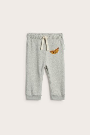 Kappahl | Vauvojen housut brodeerauksella | Vaaleanharmaa