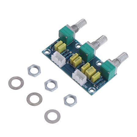 HIFI Förstärkare Passiv Tonkontroll Treble Bas Volymkontroll Förförstärkarkort 2.1CH