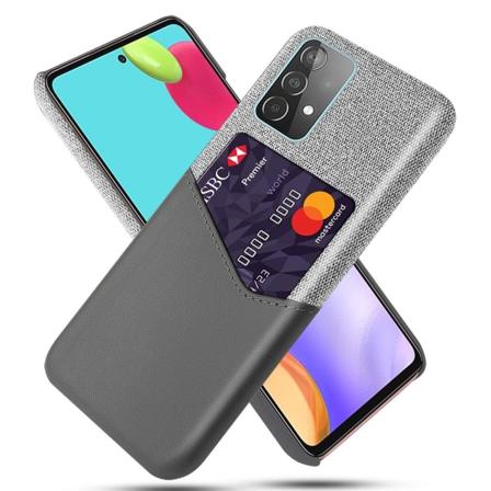 Samsung Galaxy A52 / A52s - Ksq Skal Med Kortfack - Grå Grey Grå