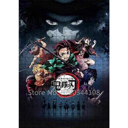 1000 brikker Demon Slayer Puslespil Japansk Anime Puslespil