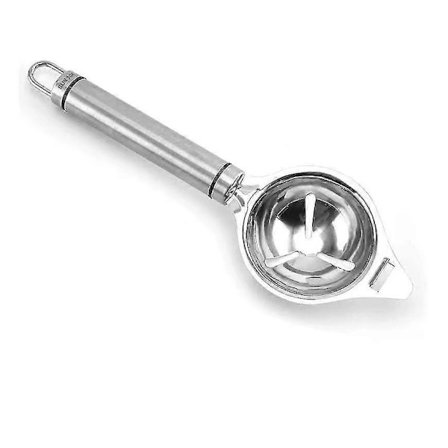 Jinyi Æggeblommeseparator, Mindre Stål Æggeblomme Filter, Æggeblommeseparatorske, Kit Ba Værktøj 2 stk, Sølv TZB