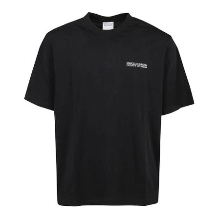 Marcelo Burlon, Tempera Cross Over T-Shirt Zwart, Heren, Maat:S