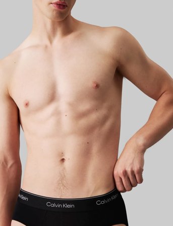 Calvin Klein Hip Brief 3Pk - Black - XXXXL