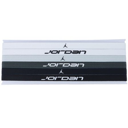 Jordan - Svart headband Beanie - 6-pack Jordan Elastic Printed Sport Black/White Headbands @ Hatstore