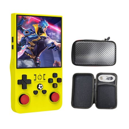 Bærbar spillkonsoll lommevideospiller 4-tommers IPS-skjerm 64 GB spillspiller