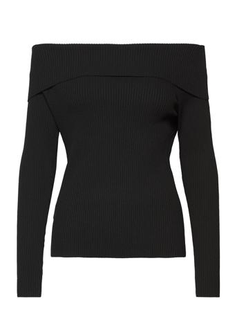 Sharpei Pullover Striktrøje Sort Mango